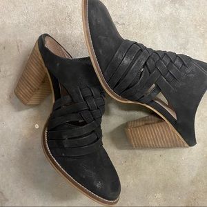 Seychelles Black Mule Bootie
